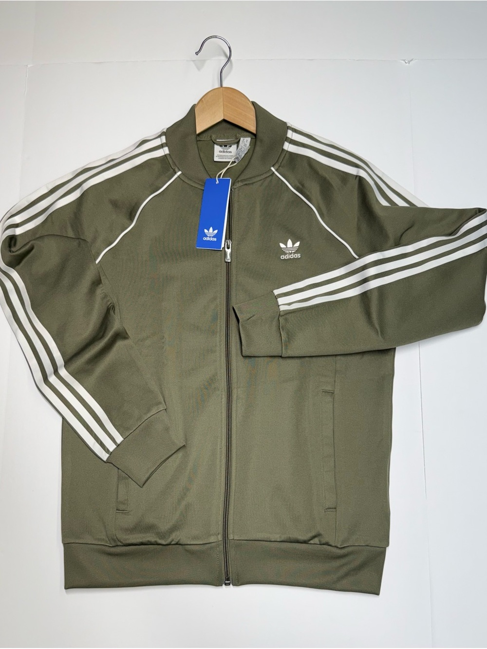 Adidas Originals Track Jacket Full Zip Men’s M Olive Strata IY2172 Retail$80 NWT